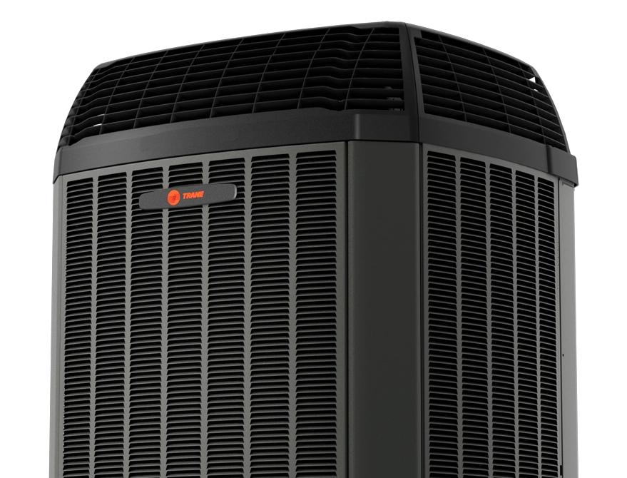 Trane XV20 variable-speed outdoor air conditioner, close-up
