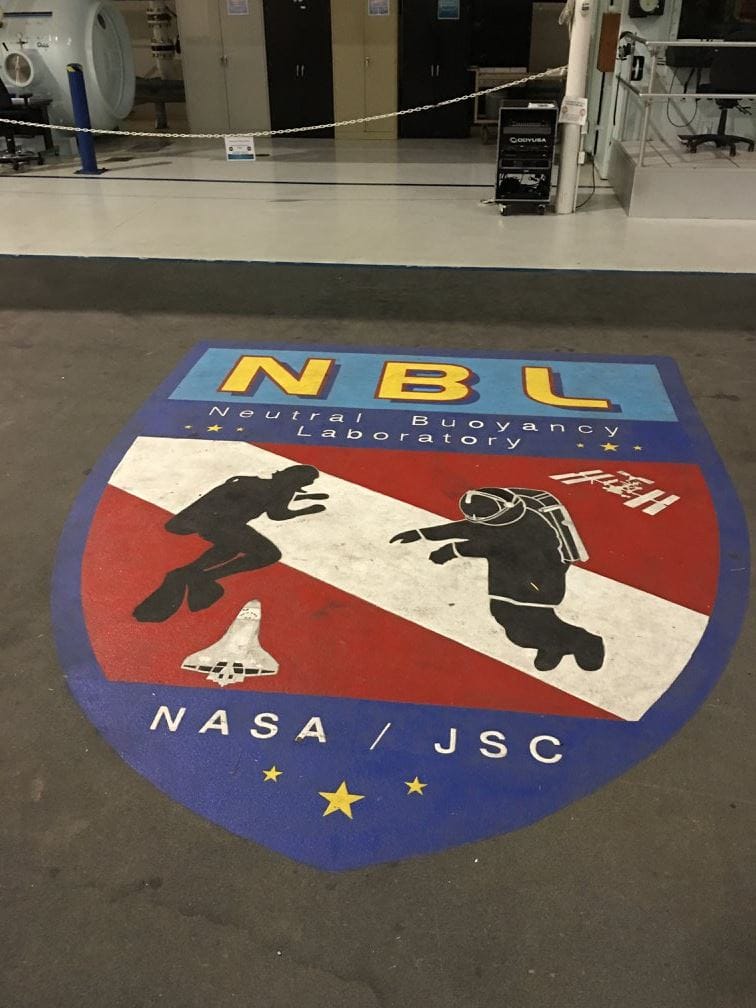 NBL Neutral Buoyancy Laboratory floor logo